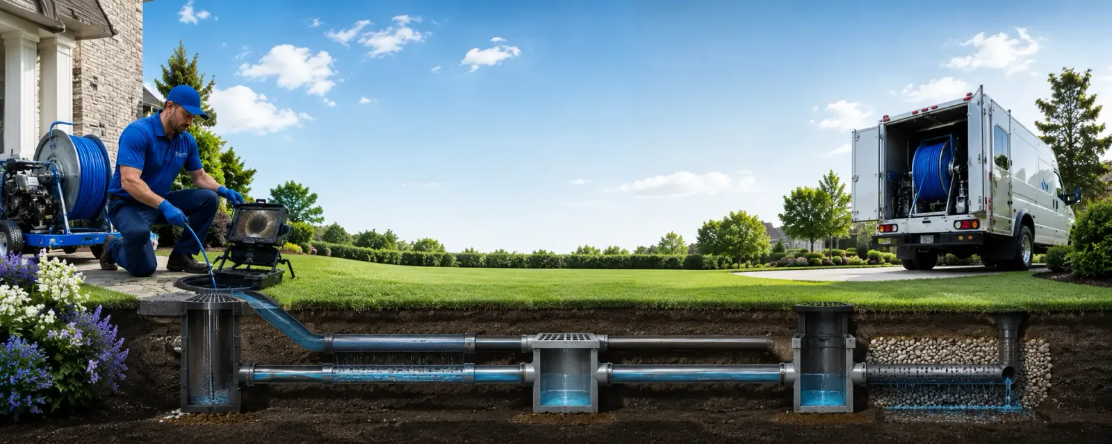 Outdoor drain cleaning information for Fontanelle, IA